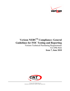 General Guidelines for FOC Testing and Reporting
