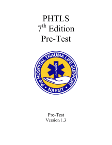 phtls 7 edition pre-test