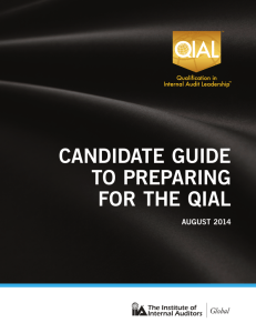Candidate Guide to Preparing for the QIAL