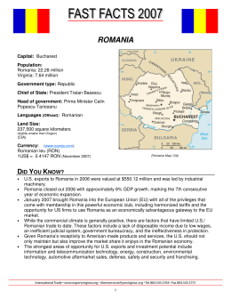 An analysis of the economic development of romania