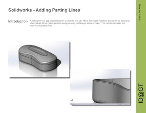 Solidworks - Adding Parting Lines