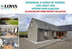 WOODWICK, 5 ACRES OR THEREBY, EVIE, KW17 2PQ OFFERS