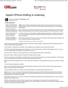 Apple's iPhone briefing is underway - CNN.com