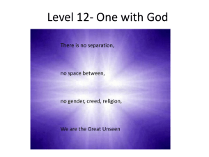 Level 12- One with God