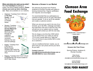 Brochure - Clemson Area Food Exchange