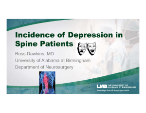 Dawkins – Sunday at 9:20 a.m. - Neurosurgical Society of Alabama