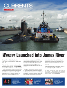 Warner Launched into James River