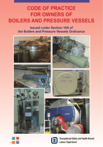 Code of Practice for Owners of Boilers and Pressure Vessels