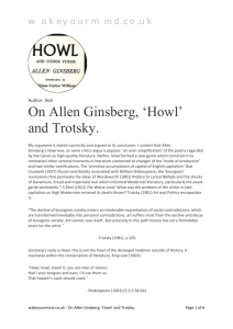 On Allen Ginsberg, 'Howl' and Trotsky.