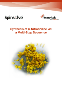 Synthesis of p-Nitroaniline via a Multi-Step Sequence