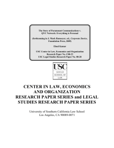 center in law, economics and organization research paper
