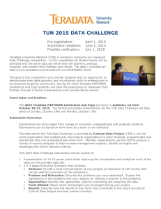 tun 2015 data challenge - Teradata University Network