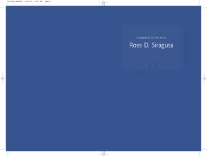 Ross D. Siragusa - The Siragusa Foundation