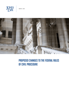 Proposed Changes to the Federal Rules of Civil