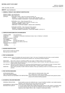 MATERIAL SAFETY DATA SHEET IDENTITY meso