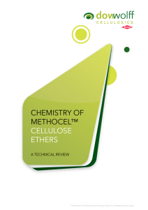 Chemistry of methoCeL™ CeLLuLose ethers