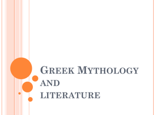 Greek Mythology and literature