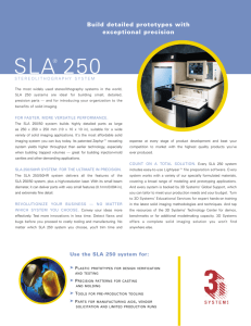SLA® 250 - 3D Systems