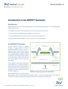 Introduction to the MOSFET Dosimeter