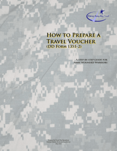 How to Prepare a Travel Voucher (DD Form 1351-2)