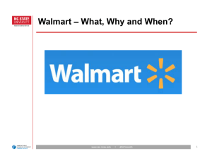 Walmart's supplier sustainability requirements and process