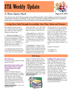 STA Newsletter 8-22-2013