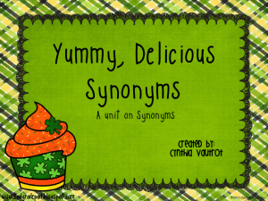 Yummy, Delicious Synonyms