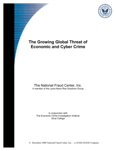 The Growing Global Threat of Economic and Cyber Crime