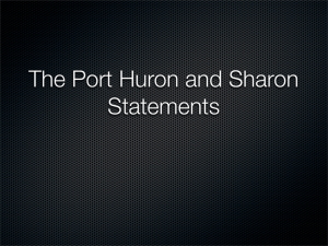 Port Huron and Sharon Statements
