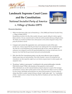 Landmark Supreme Court Cases and the Constitution: