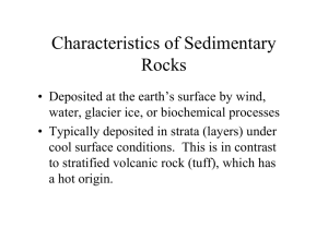 Characteristics of Sedimentary Rocks