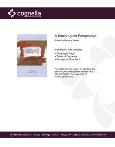 A Sociological Perspective - Cognella Academic Publishing