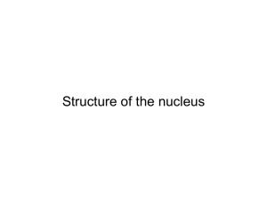 1. Structure of the nucleus