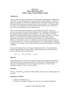 Gas Laws Lab - Collin College