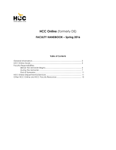 HCC Online Faculty Handbook