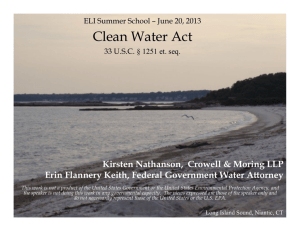 Clean Water Act - Environmental Law Institute