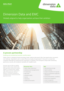 Dimension Data and EMC partnership datasheet