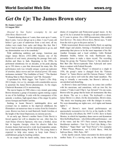 World Socialist Web Site wsws.org Get On Up: The James Brown story
