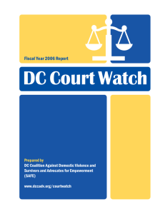 April 2007 Court Watch Report