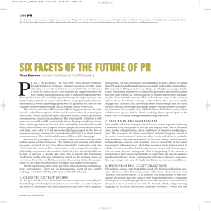 Six Facets of the Future of PR