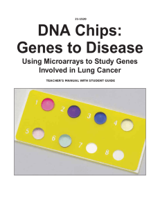 DNA Chips: Genes to Disease