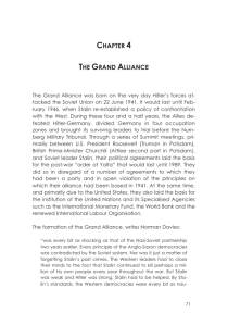 chapter 4 the grand alliance - footprints of the twentieth century