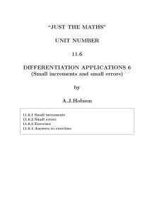 unit 11.6 - differentiation applications 6