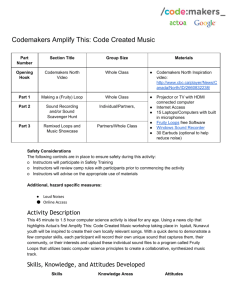 Codemakers Amplify This: Code Created Music
