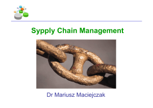 Sypply Chain Management