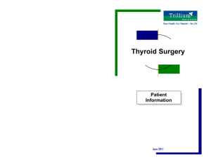 Thyroid Surgery - Trillium Health Partners
