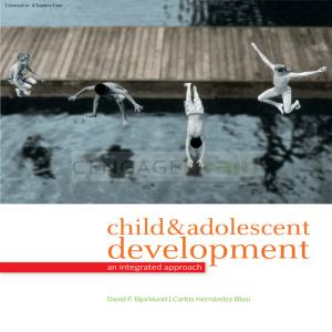 Child and Adolescent Development, 1st Ed.