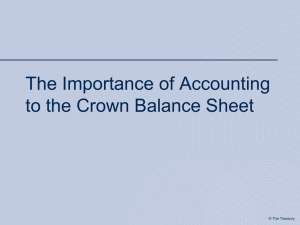 The Importance of Accounting to the Crown Balance