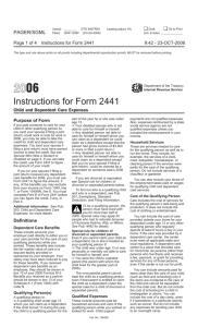 Instructions for Form 2441
