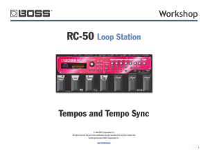 RC50WS06—Tempos and Tempo Sync